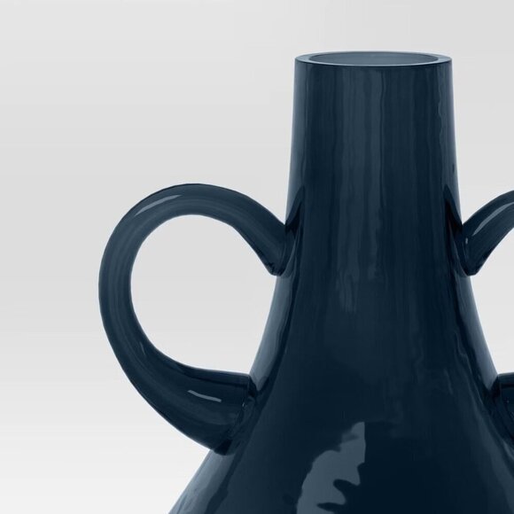 Threshold Hammered Glass Decorative Vase‎ Blue - Target - Fall 2024 - NIB - Picture 3 of 5